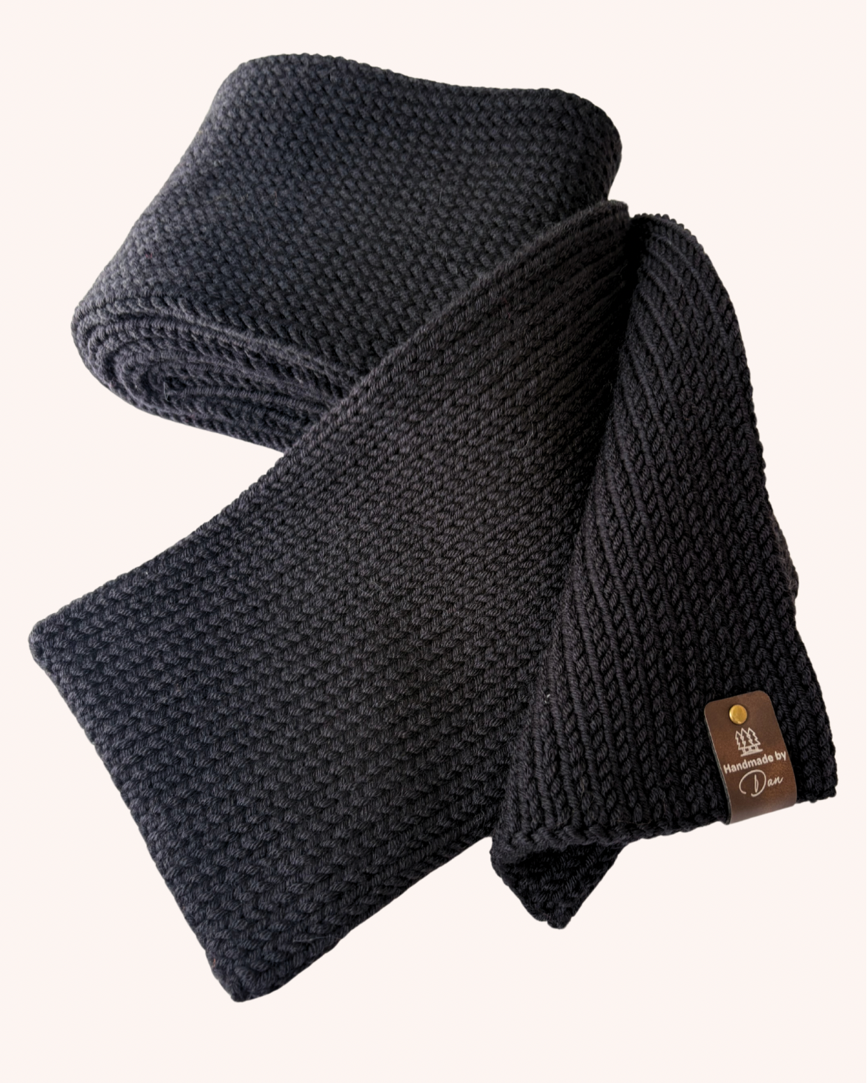 Black Knitted Scarf