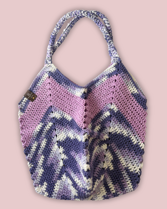 Crochet Purple Tulip Bag